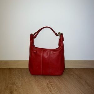 Vintage Red Coach Ergo Bag
